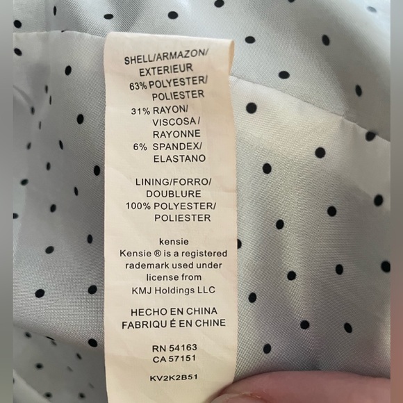 Kensie black fitted blazer with rolled sleeves M - Picture 4 of 5